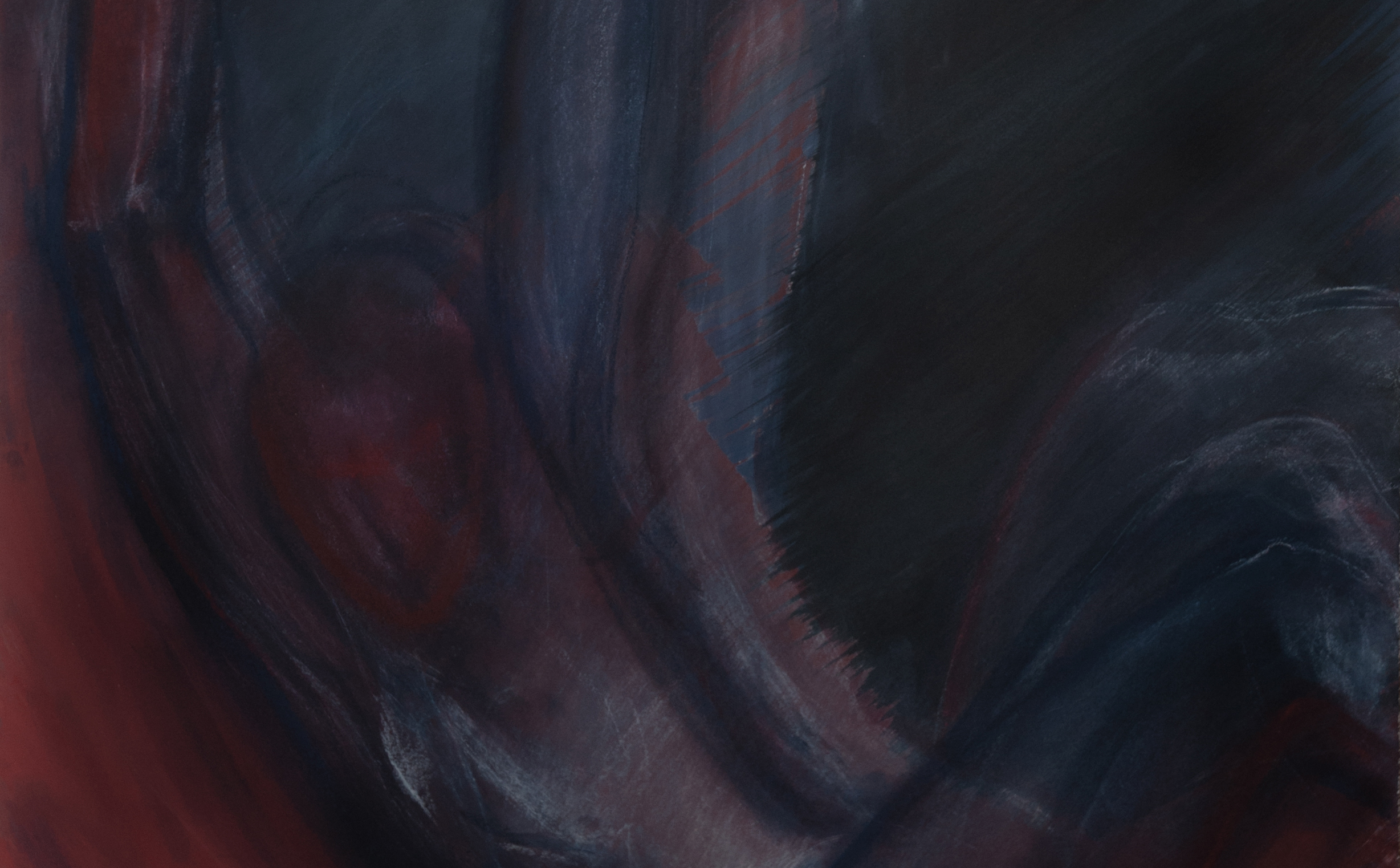 Красное колесо III. Падение / Бумага, цветной акриловый грунт / Пастель / 100х70 см /2018   Картину можно приобрести  в   Art-office Gallery FEDINI    http://galleryfedini.art/?p=606